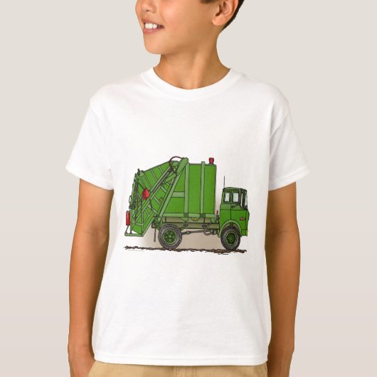 ごみトラックのグリーンボーイズTシャツ Tシャツ (正面)
