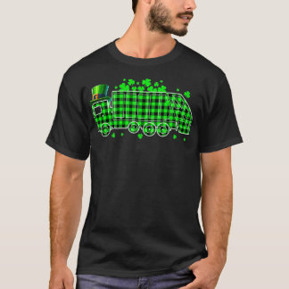 ごみトラックのシャムロック日のドライバーコスタム Tシャツ