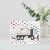 ごみトラックのバレンタイン シーズンカード (スタンド正面)