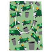 ごみトラックのリサイクルのパターン ミディアムペーパーバッグ (正面)