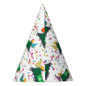 ごみトラックのリサイクルパーティーパターン パーティーハット (裏面)