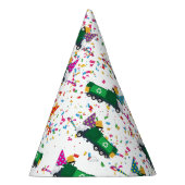 ごみトラックのリサイクルパーティーパターン パーティーハット (右)