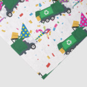 ごみトラックのリサイクルパーティーパターン 薄葉紙 (詳細)