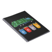 ごみトラックの子供ごみリサイクル ノートブック (右側)