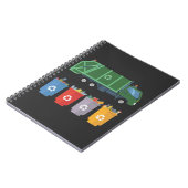 ごみトラックの子供ごみリサイクル ノートブック (左側)