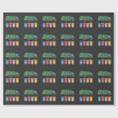 ごみトラックの子供ごみリサイクル ラッピングペーパー (フラット)