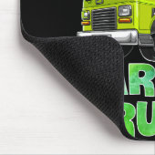 ごみトラックの贈り物に気を取られおもしろいやすい マウスパッド (コーナー)