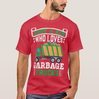 ごみトラックを愛しているだけの子供1394 Tシャツ