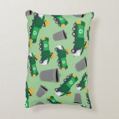 ごみトラックパターンのリサイクル アクセントクッション (裏面(縦))