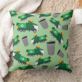 ごみトラックパターンのリサイクル クッション (ブランケット)