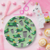 ごみトラックパターンのリサイクル ペーパープレート (パーティー)