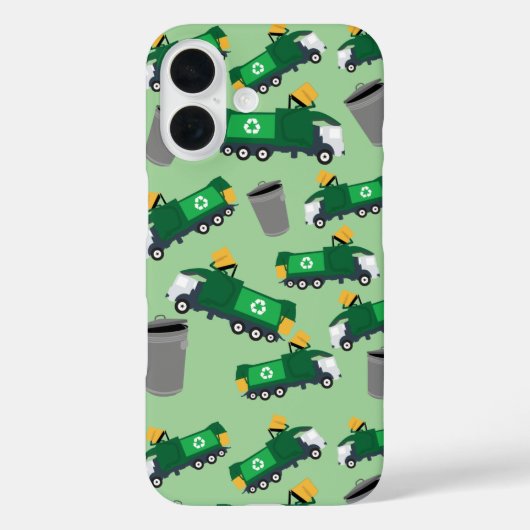 ごみトラックパターンのリサイクル Case-Mate iPhoneケース (裏面)