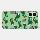 ごみトラックパターンのリサイクル Case-Mate iPhoneケース (裏面 (横))