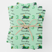 ごみトラック少年の名前と年齢誕生日 ラッピングペーパーシート (インサイチュ)