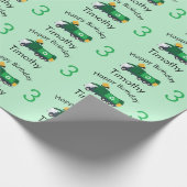 ごみトラック少年の名前と年齢誕生日 ラッピングペーパー (角)