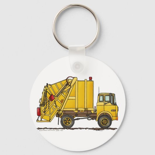 ごみトラック後部ローダーキーチェーン キーホルダー (正面)