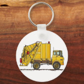 ごみトラック後部ローダーキーチェーン キーホルダー (正面)