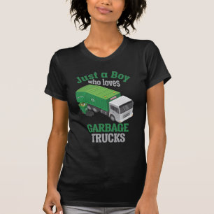 ごみトラック愛好の少年幼児リクールサイクル Tシャツ