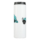 ごみトラック漫画イラストレーション タンブラー (裏面)