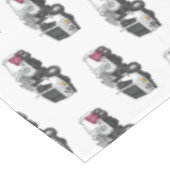 ごみトラック漫画イラストレーション テーブルクロス (アングル)