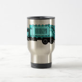ごみトラック漫画イラストレーション トラベルマグ (中央)