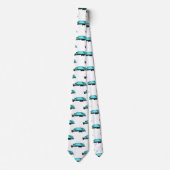 ごみトラック漫画イラストレーション ネクタイ (正面)