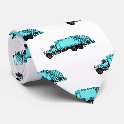 ごみトラック漫画イラストレーション ネクタイ (ロール)