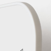 ごみトラック漫画イラストレーション ピックルボールラケット (左詳細)