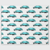 ごみトラック漫画イラストレーション ラッピングペーパー (フラット)