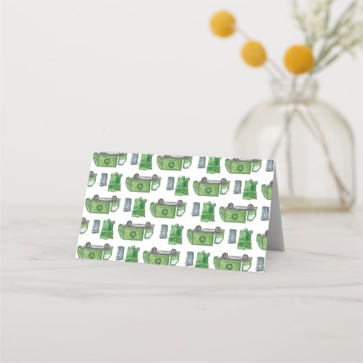 ごみトラック用テント座席表 プレイスカード (裏面)