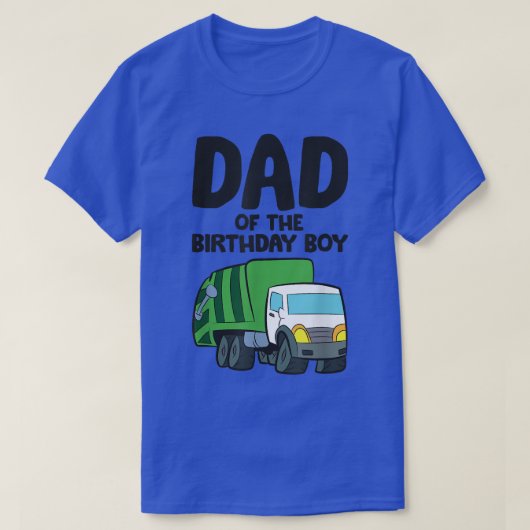 ごみトラック誕生日パーティーパパの誕生日B Tシャツ (デザイン正面)