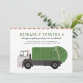 ごみトラック誕生日招待状 招待状 (スタンド正面)