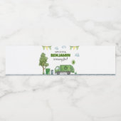 ごみトラック誕生日水ボトルラベル ペットボトルラベル (シングルラベル)