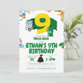 ごみトラック誕生日、ごみトラック9誕生日 招待状 (スタンド正面)