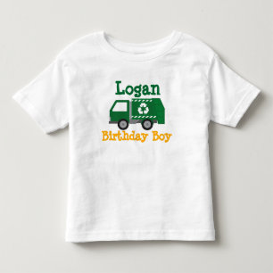 ごみトラック誕生日 トドラーTシャツ