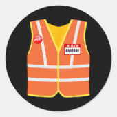 ごみベストのトランプこんにちは私はゴミ投票のスペクトル ラウンドシール (正面)