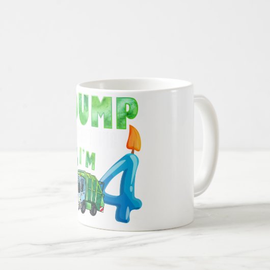 ごみリサイクル4年ごみトラック4th コーヒーマグカップ (正面右)