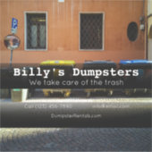 ごみレンタル会社の車両広告事業 シール (正面)