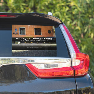 ごみレンタル会社の車両広告事業 シール