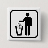 ごみ切り札 缶バッジ (正面)