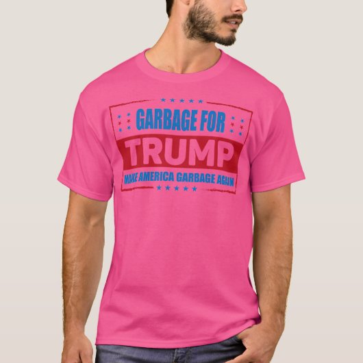 ごみ収集ドナルドトランプ Tシャツ (正面)