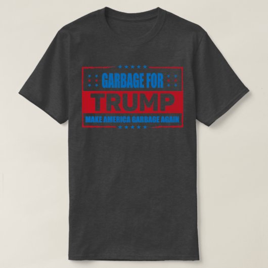 ごみ収集ドナルドトランプ Tシャツ (デザイン正面)