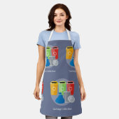 ごみ収集リサイクル エプロン (着用した状態)