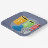 ごみ収集リサイクル ペーパープレート (傾斜あり)