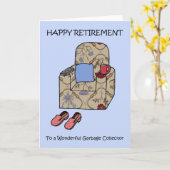 ごみ収集家への幸福な退職。 カード (黄色い花)