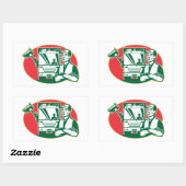 ごみ収集装置及びサイドローダごみ台車 長方形シール (シート)