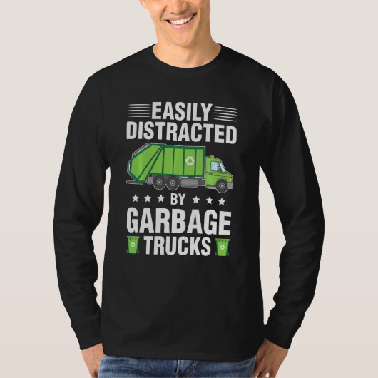 ごみ収集車のアイディア Tシャツ (正面)