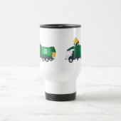 ごみ収集車のリサイクル トラベルマグ (中央)