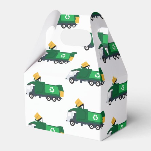 ごみ収集車のリサイクル フェイバーボックス (正面サイド)