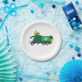 ごみ収集車のリサイクル ペーパープレート (パーティー)